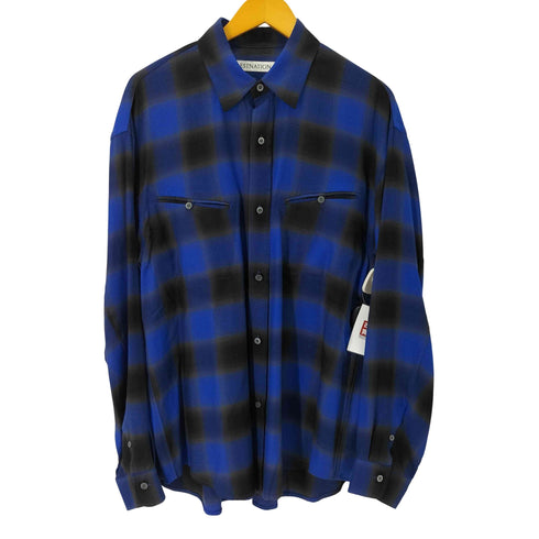 エストネーション ESTNATION レーヨン オンブレチェックシャツ メンズ JPN:XL